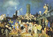 George Wesley Bellows Riverfront No. 1 Germany oil painting artist